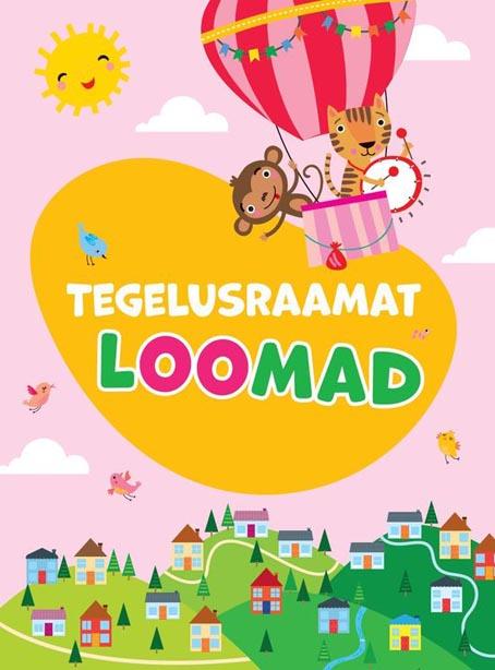 Loomad: kuumaõhupall Tegelusraamat kaanepilt – front cover