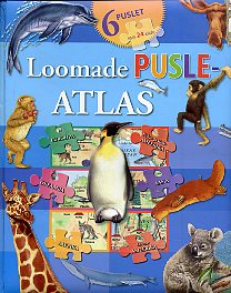 Loomade pusleatlas Kuus puslet kaanepilt – front cover