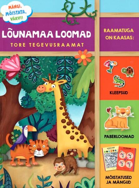 Lõunamaa loomad: tore tegevusraamat kaanepilt – front cover