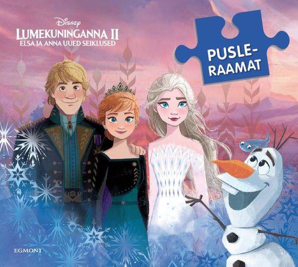 Pusleraamat Lumekuninganna II: Elsa ja Anna uued seiklused kaanepilt – front cover
