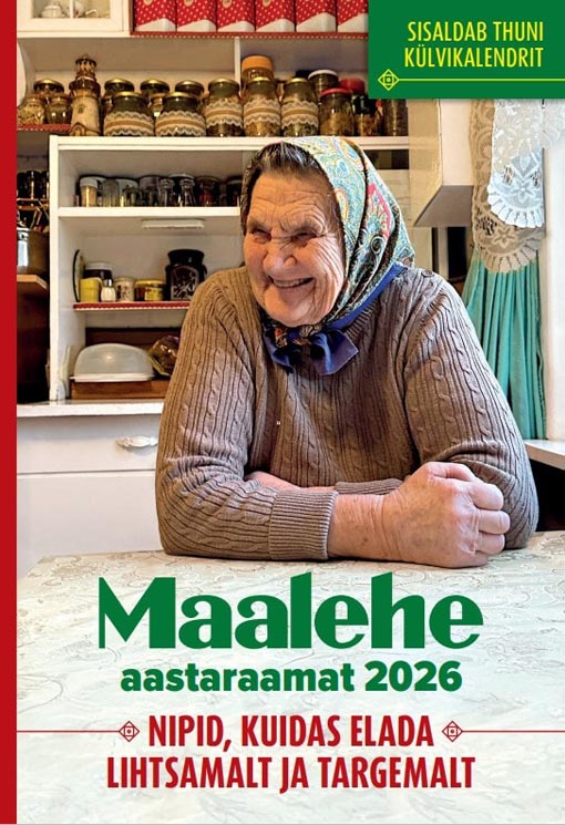 Maalehe aastaraamat 2026 Sisaldab Thuni külvikalendrit kaanepilt – front cover