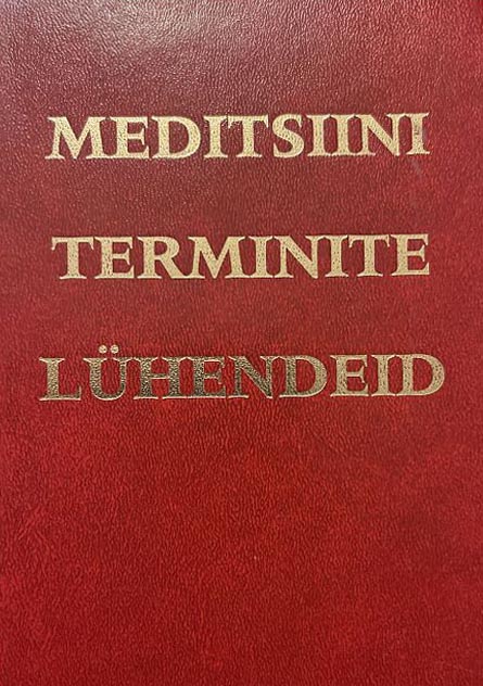 Meditsiiniterminite lühendeid kaanepilt – front cover