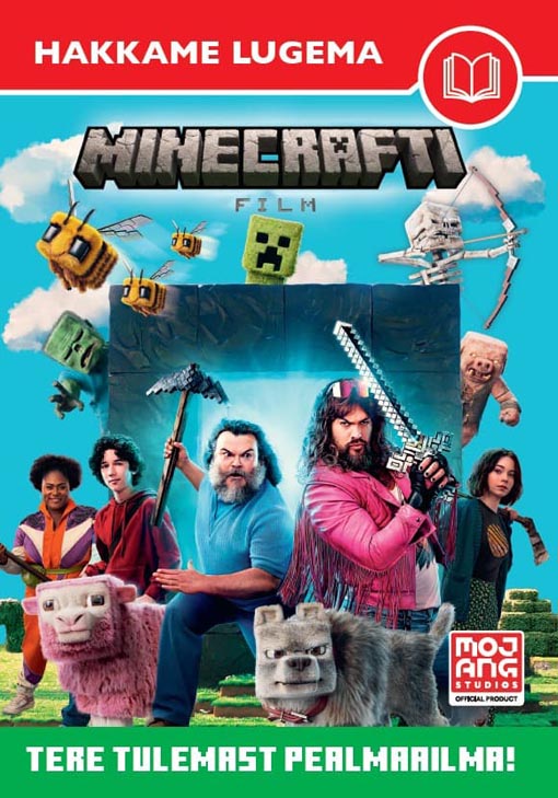 Minecrafti film: hakkame lugema Tere tulemast pealmaailma! kaanepilt – front cover