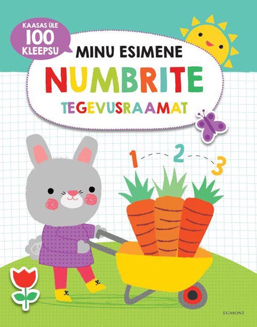 Minu esimene numbrite tegevusraamat Kaasas üle 100 kleepsu kaanepilt – front cover