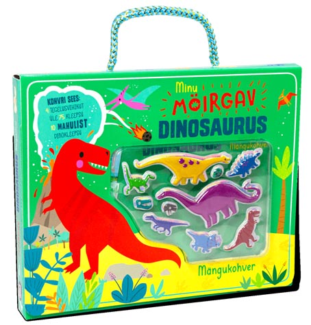 Minu möirgav dinosaurus: mängukohver kaanepilt – front cover