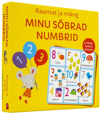 Minu sõbrad numbrid: raamat ja mäng kaanepilt – front cover