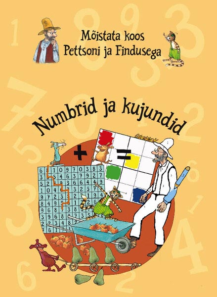 Mõistata koos Pettsoni ja Findusega: numbrid ja kujundid kaanepilt – front cover