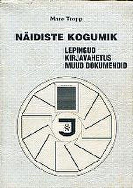 Näidiste kogumik Lepingud. Kirjavahetus. Muud dokumendid kaanepilt – front cover