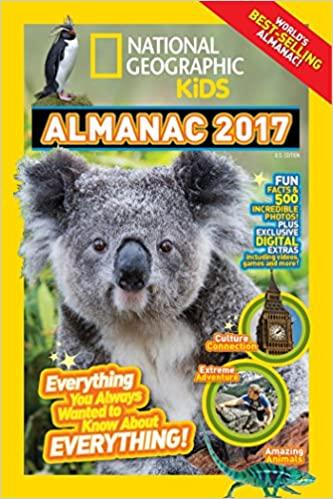 National Geographic Kids Almanac 2017 kaanepilt – front cover