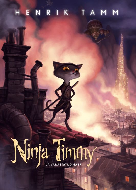 Ninja Timmy ja varastatud naer kaanepilt – front cover