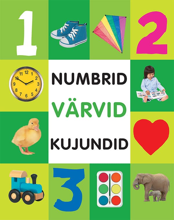 Numbrid, värvid, kujundid kaanepilt – front cover