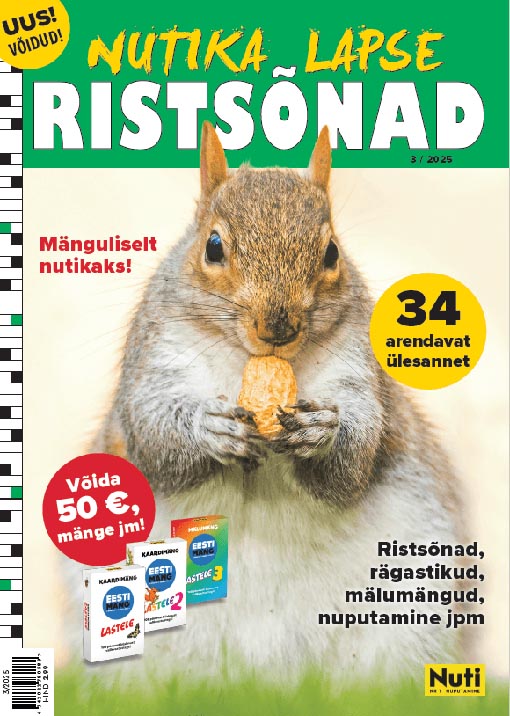 Nutika Lapse Ristsõnad 3/2025 kaanepilt – front cover