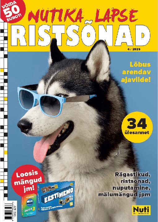 Nutika lapse ristsõnad 4/2025 kaanepilt – front cover