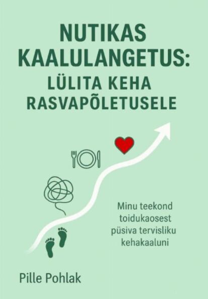 Nutikas kaalulangetus: lülita keha rasvapõletusele Minu teekond toidukaosest püsiva tervisliku kehakaaluni kaanepilt – front cover
