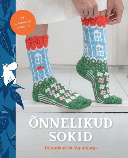 Õnnelikud sokid: tähestikuretk Muumiorgu 29 sokimustrit Novitalt kaanepilt – front cover