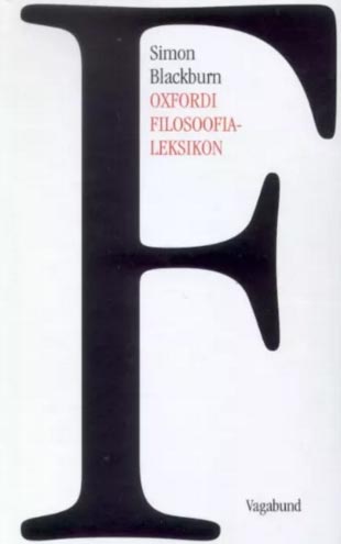 Oxfordi filosoofialeksikon kaanepilt – front cover