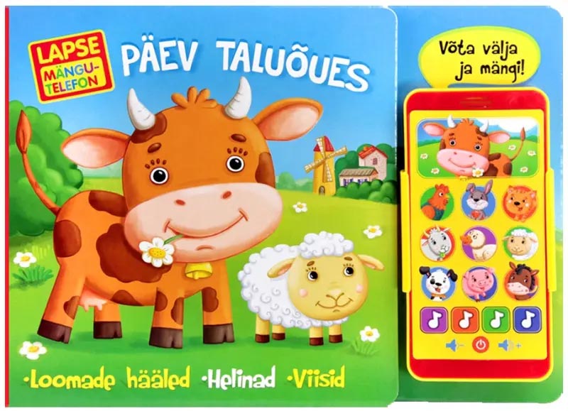 Päev taluõues, lapse mängutelefon kaanepilt – front cover