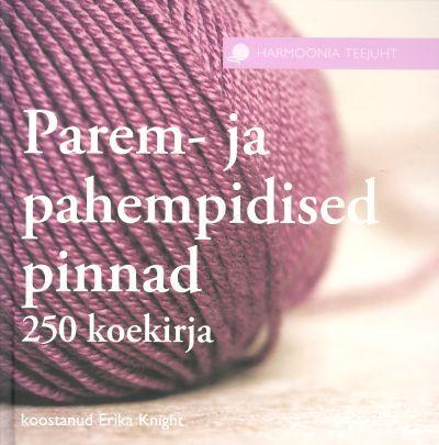 Parem- ja pahempidised pinnad 250 koekirja kaanepilt – front cover