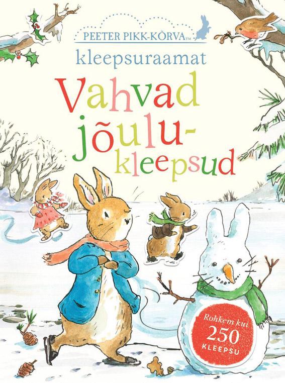 Peeter Pikk-Kõrva kleepsuraamat Vahvad jõulukleepsud kaanepilt – front cover