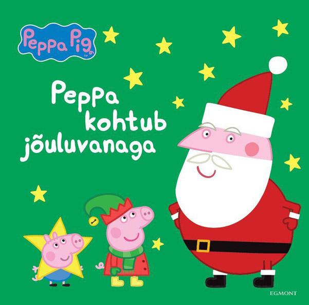 Peppa kohtub jõuluvanaga kaanepilt – front cover