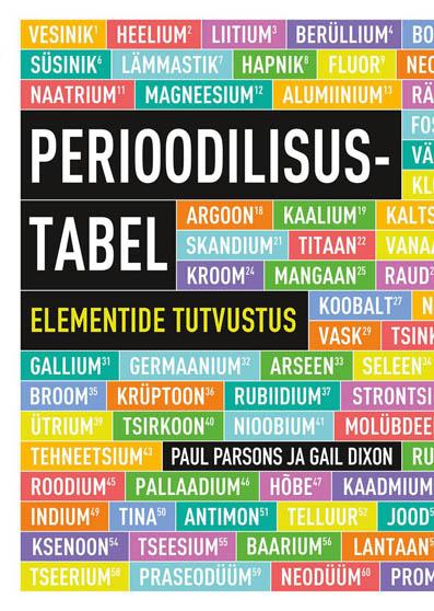 Perioodilisustabel Elementide tutvustus kaanepilt – front cover