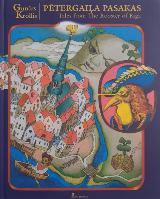 Pētergaiļa pasakas Tales from The Rooster of Riga kaanepilt – front cover