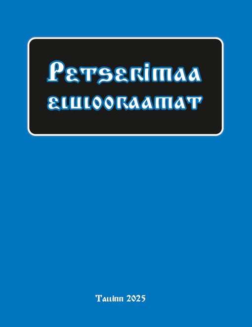 Petserimaa elulooraamat kaanepilt – front cover