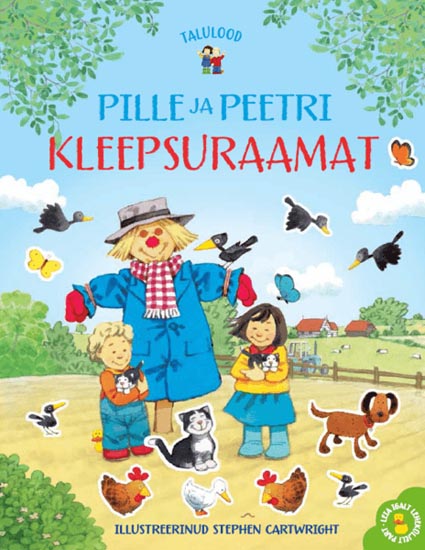 Pille ja Peetri kleepsuraamat kaanepilt – front cover