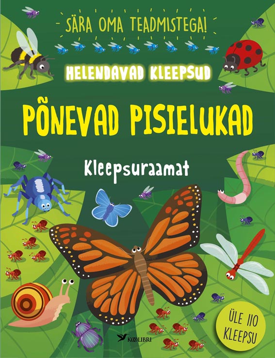 Põnevad pisielukad: kleepsuraamat Helendavad kleepsud kaanepilt – front cover