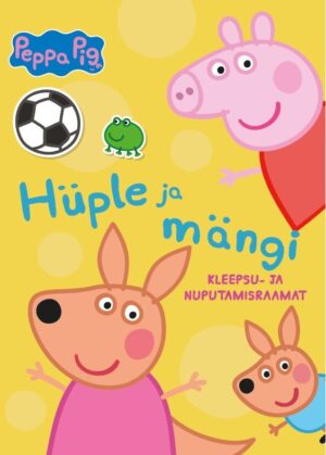 Põrsas Peppa: hüple ja mängi Kleepsu- ja nuputamisraamat kaanepilt – front cover