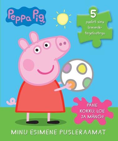 Põrsas Peppa: minu esimene pusleraamat 5 puslet sinu lemmiktegelastega: pane kokku, loe ja mängi kaanepilt – front cover