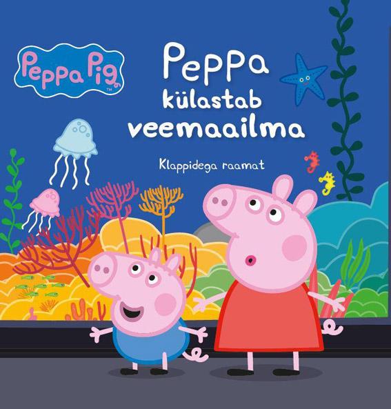 Peppa külastab veemaailma Klappidega raamat kaanepilt – front cover