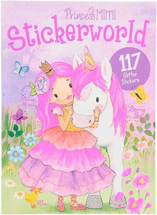 Princess Mimi Stickerworld 117 Glitter Stickers kaanepilt – front cover