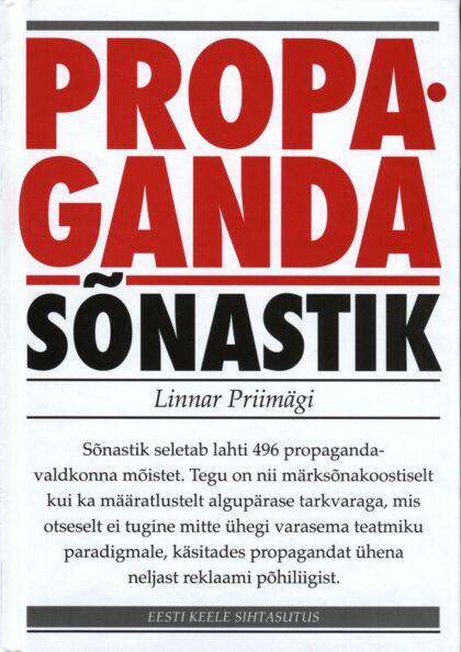 Propaganda sõnastik Propagandasõnastik kaanepilt – front cover