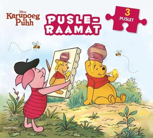 Pusleraamat Karupoeg Puhh: 3 puslet kaanepilt – front cover