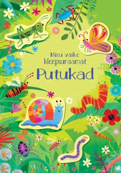 Putukad: minu väike kleepsuraamat kaanepilt – front cover