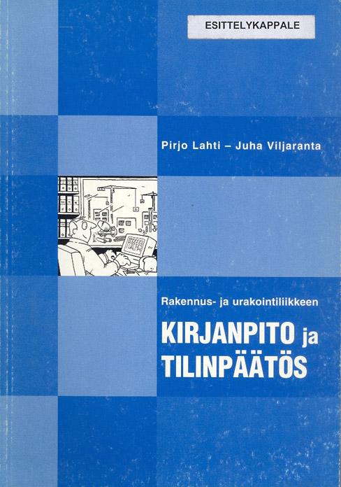 Rakennus- ja urakointiliikkeen kirjanpito ja tilinpäätös kaanepilt – front cover