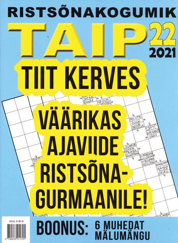Ristsõnakogumik Taip 22 kaanepilt – front cover