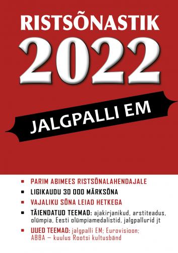 Ristsõnastik 2022 Jalgpalli EM kaanepilt – front cover