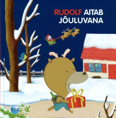 Rudolf aitab jõuluvana kaanepilt – front cover