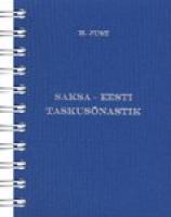 Saksa-eesti taskusõnastik kaanepilt – front cover