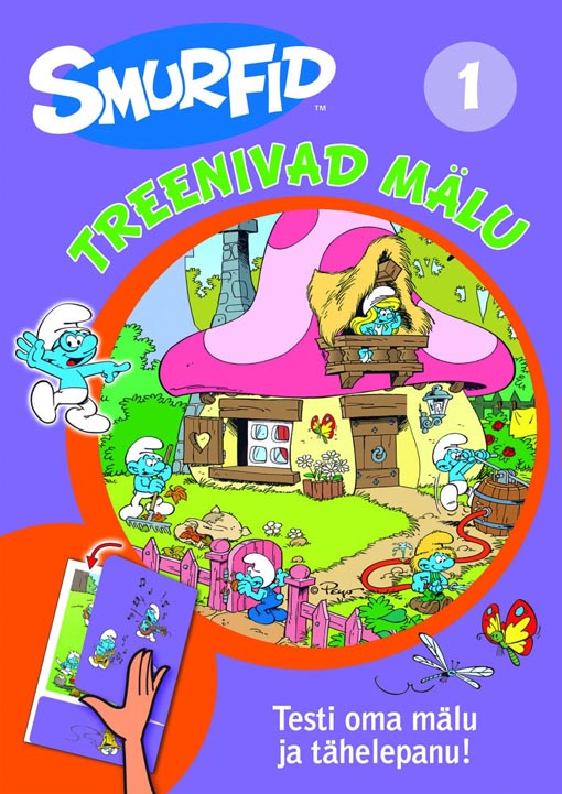 Smurfid treenivad mälu 1 Testi oma mälu ja tähelepanu! kaanepilt – front cover