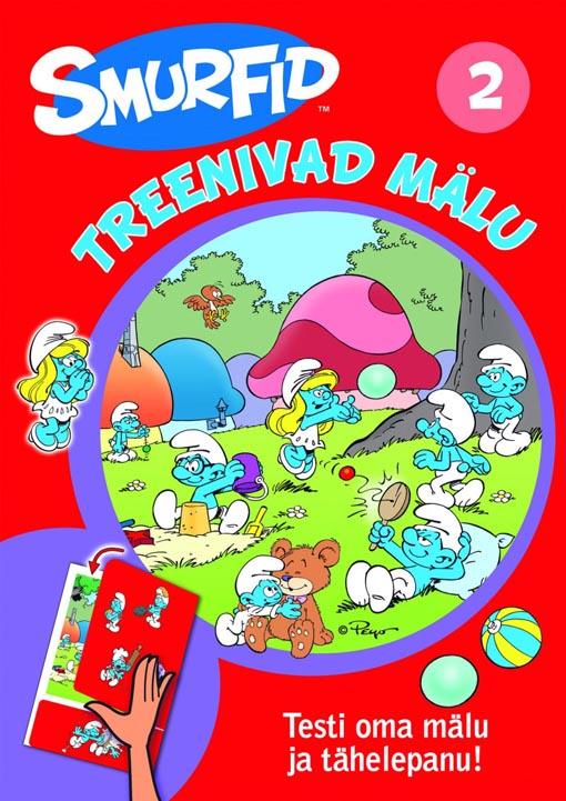 Smurfid treenivad mälu 2 Testi oma mälu ja tähelepanu! kaanepilt – front cover