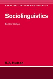 Sociolinguistics Cambridge Textbooks in Linguistics kaanepilt – front cover
