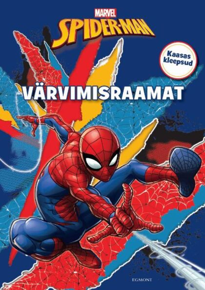 Spiderman värvimisraamat kleepsudega Kaasas kleepsud kaanepilt – front cover