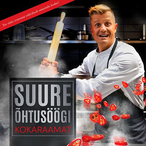 Suure õhtusöögi kokaraamat kaanepilt – front cover