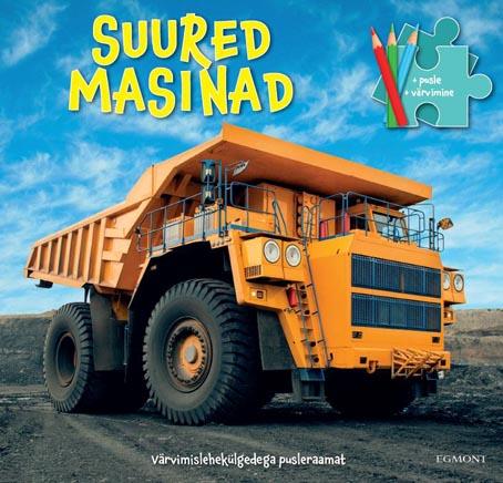 Suured masinad: värvimislehekülgedega pusleraamat kaanepilt – front cover