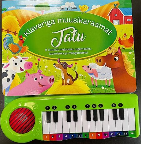 Talu: klaveriga muusikaraamat kaanepilt – front cover