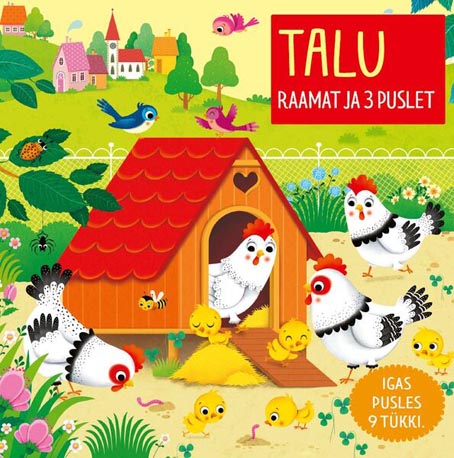 Talu: raamat ja 3 puslet kaanepilt – front cover