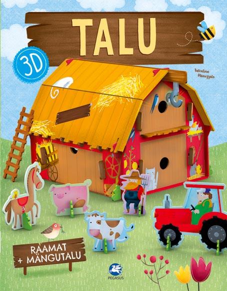 Talu: 3D raamat + mängutalu kaanepilt – front cover